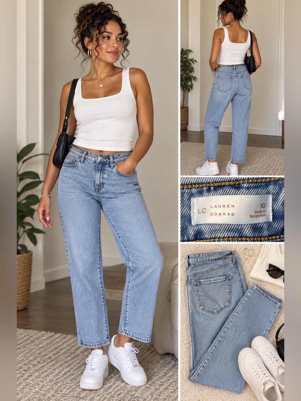 LC Lauren Conrad Light Wash Jeans Size 10